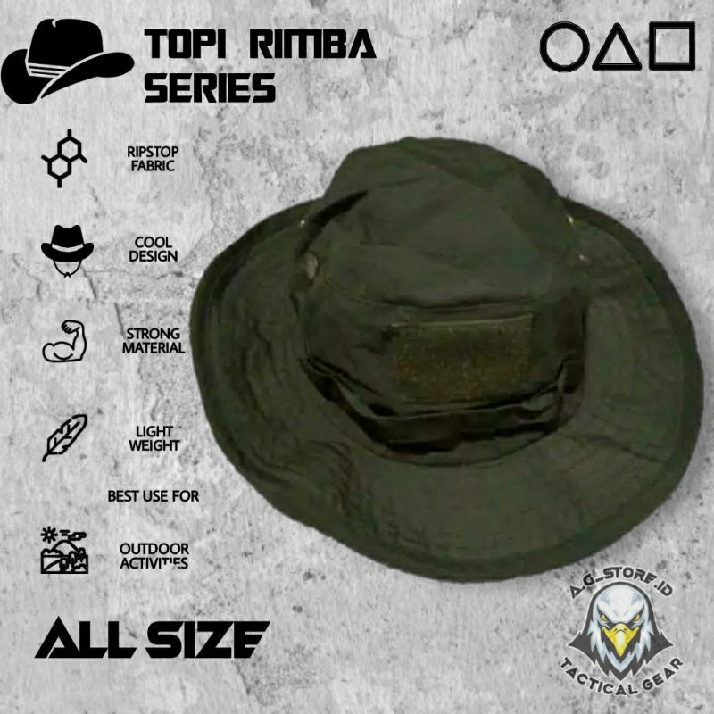 Topi Tactical Rimba Rekat Velcro