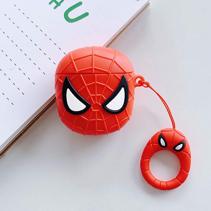 【COD】 Cover Protector  Airpod Case  / Casing Airpods 2 / Case Airpods 2 /airpods Macaron / Airpods Gen 2 / Casing Airpods  /softcase Airpods /headset Bluetooth-spiderman red