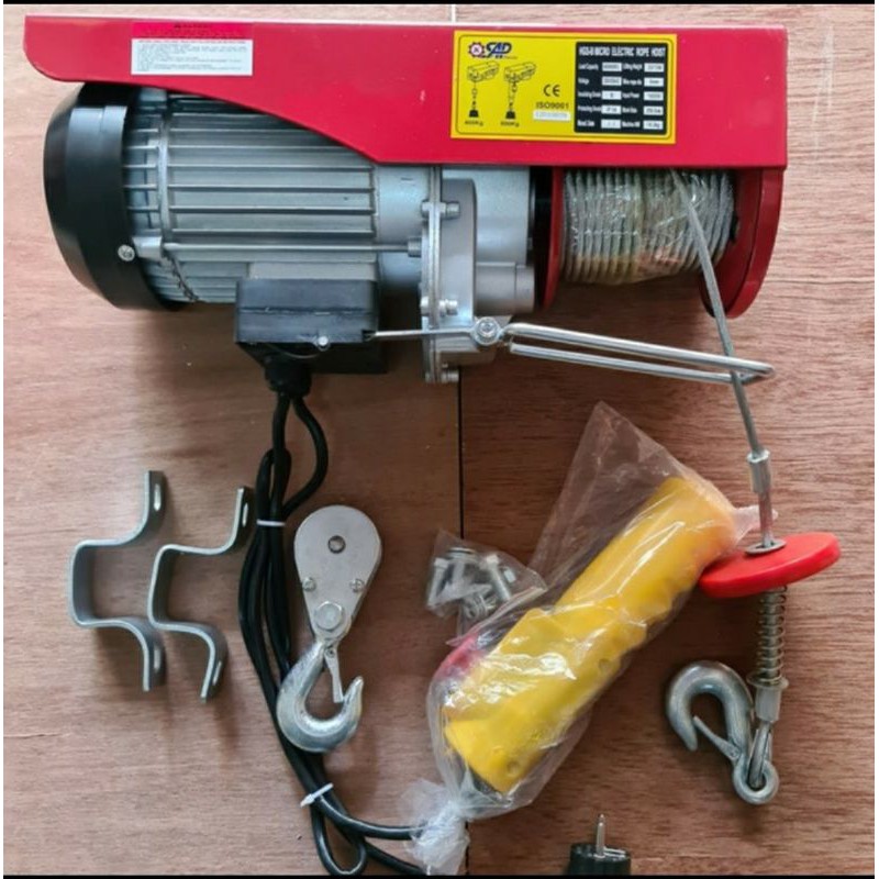 Electric Mini Hoist - Katrol Elektric Rope Hoist PA800 - 800kg