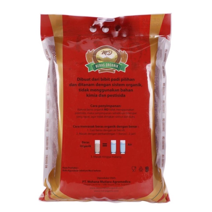 

Organic Red Rice Kupas Kulit - Beras Organik - Beras Merah - MD 5kg