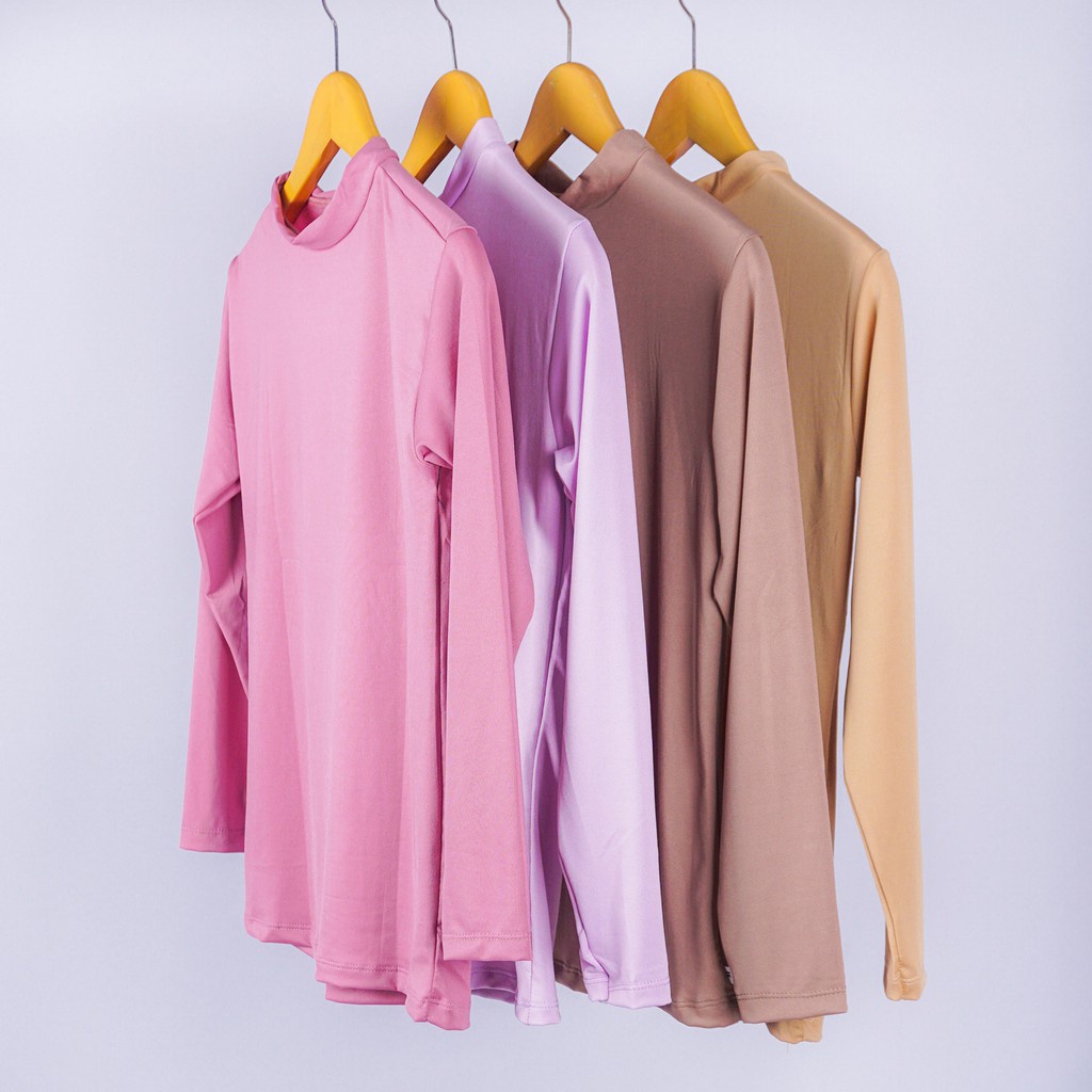 BAJU DALEMAN SALE !!!! Manset Lengan Panjang ILLORI (Feyza) Kerah Turtleneck Daleman Polos | Atasan Lengan Manset Dalaman