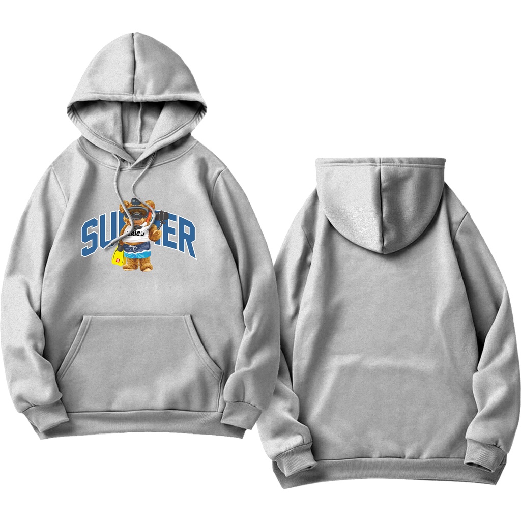 BRIGO Jumper Hoodiee Sumer BERUANG II Sweater Hoodie BRIGO Sablon DTF Fleece Cotton M-XXL (Pria &amp; Wanita) Free stiker&amp;Gantungan Kunci