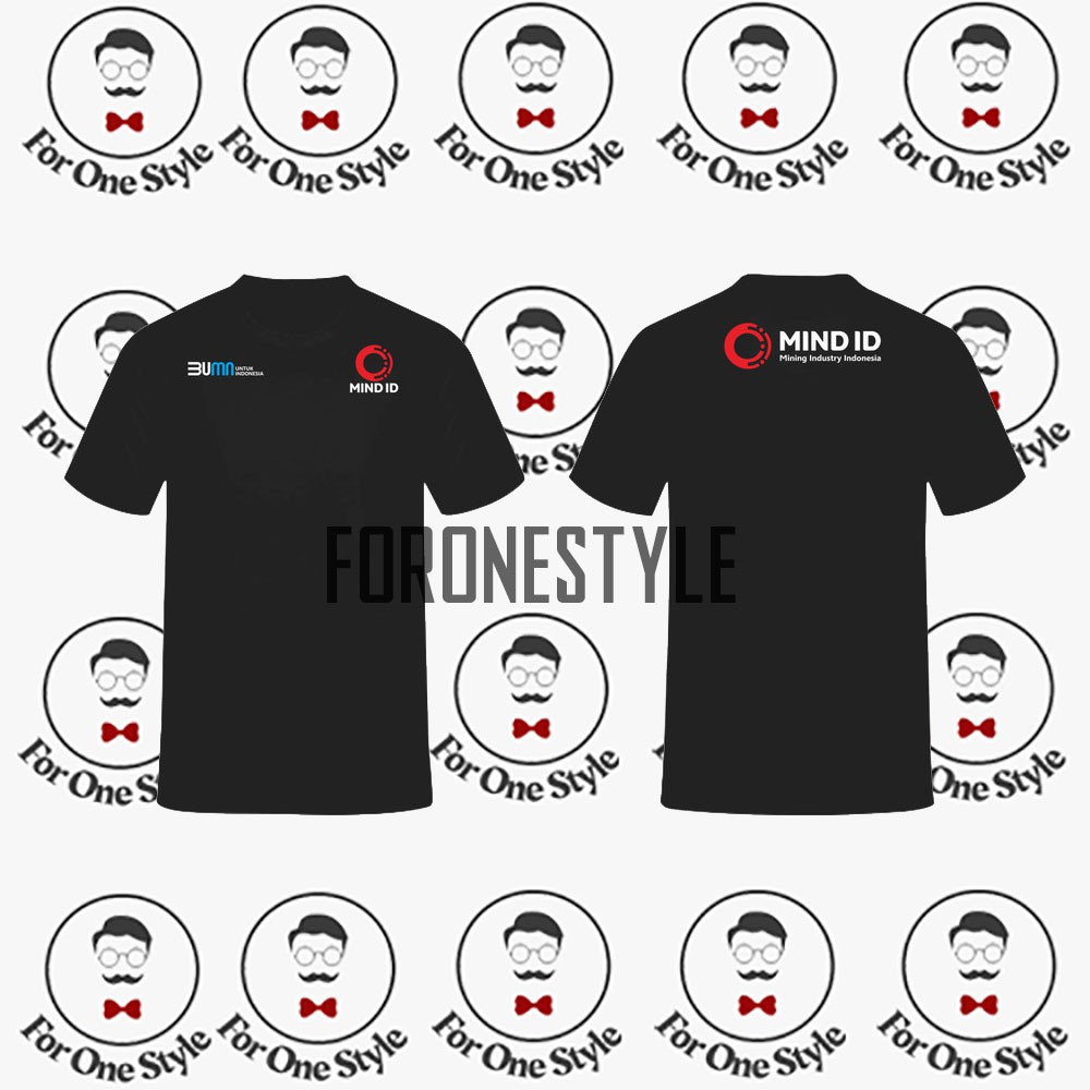 T-SHIRT KAOS BUMN MINING INDUSTRY INDONESIA - KAOS MIND ID - BAJU MIND ID MURAH - foronestyle