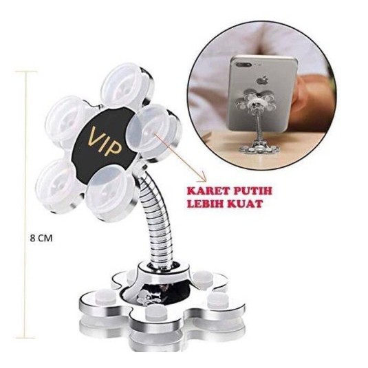 Holder HP Mobile Smart FLOWER BUNGA Stand Stick Phone Universal