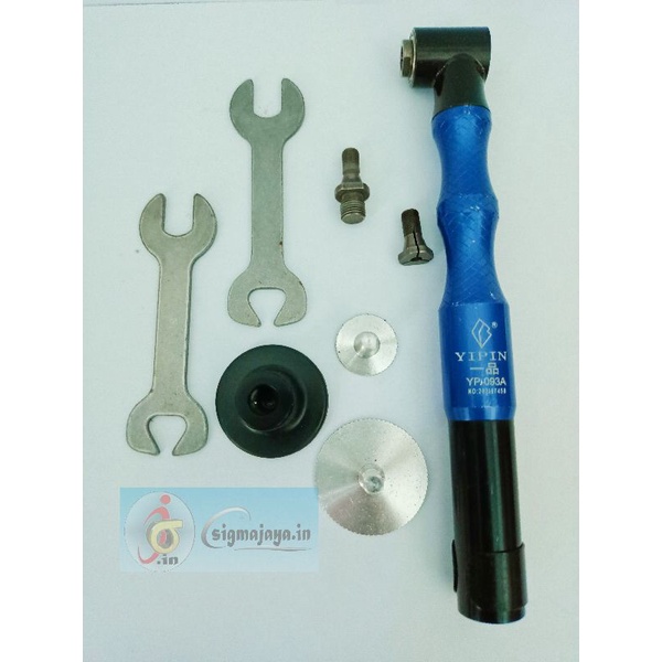 handpiece atau gagang tuner bengkok 90 derajat,bisa di gunakan pada mesin foredom