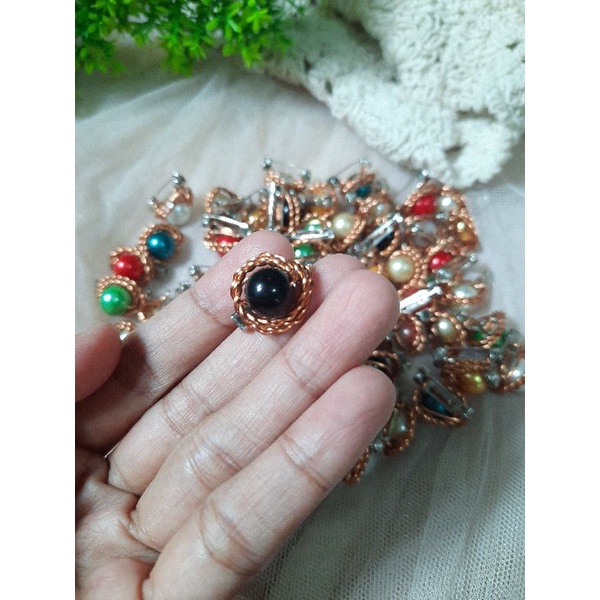 Bros Dagu Bros Kecil Bros Dagu Kecil Bros murah Peniti Bros Aksesoris Wanita Aksesoris Jilbab-Hitam