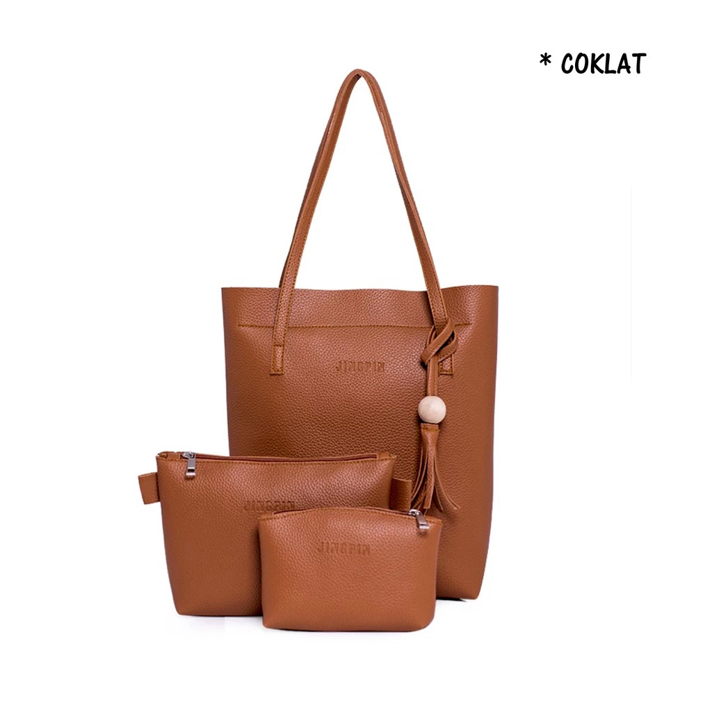 MBELLASHOP - 4515 - TAS BATAM - TAS IMPORT - TAS 3IN1 PAKET -TAS SELEMPANG MURAH -GROSIR TAS HANDBAG