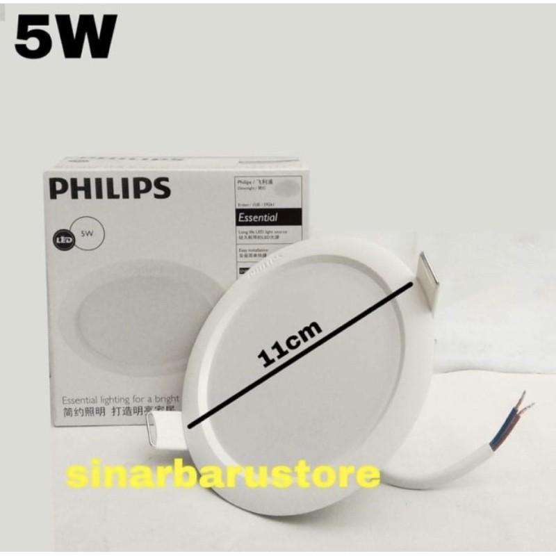 Lampu LED Panel/Downlight Eridani "Philips" 5W In Bow (IB) Putih