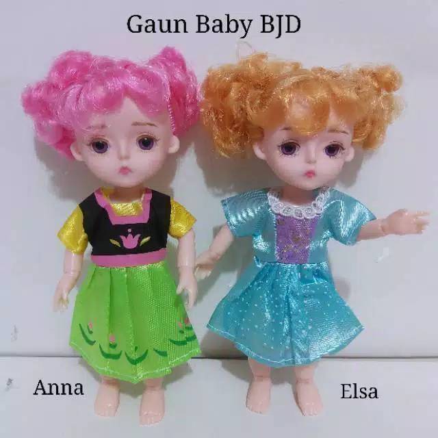 GAUN BJD DOLL BABY YUNA 16CM / KOSTUM BONEKA IMPORT