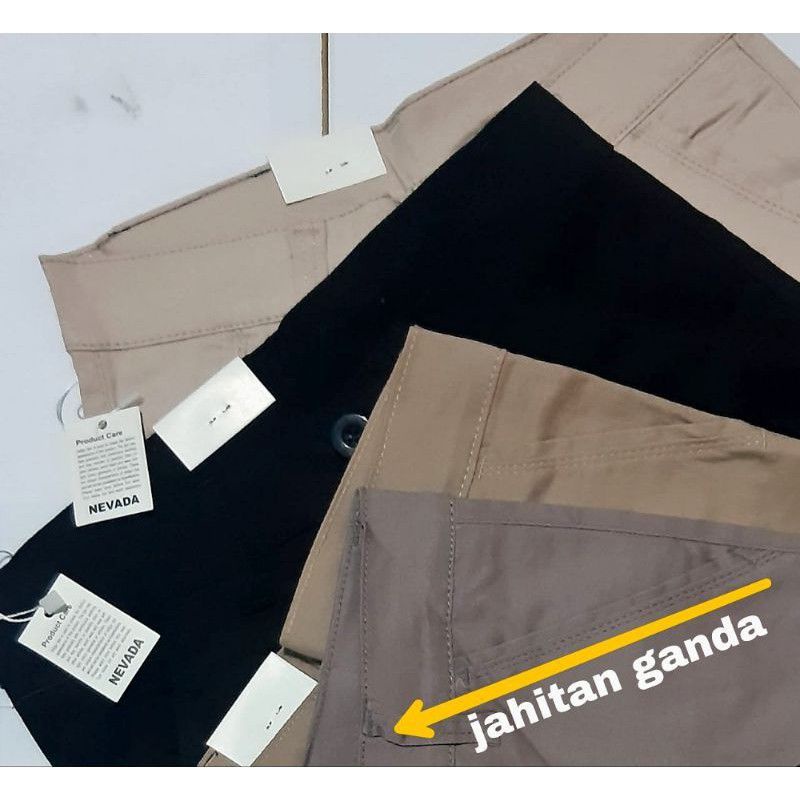 Celana Panjang pria jumbo 33-44 Chino slimfit  kerja kantor