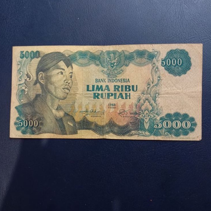 Uang Kuno 5000 Rupiah Sudirman Langka