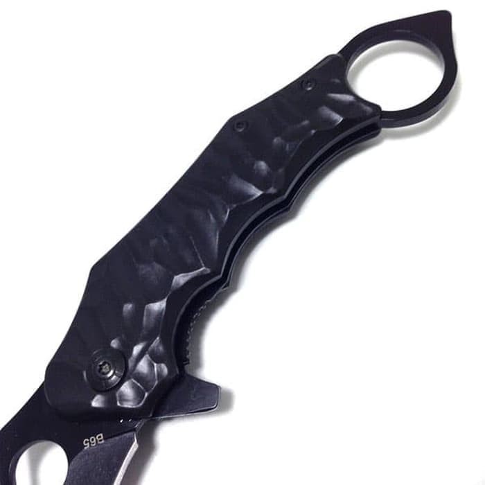 Hot Promo! PISAU LIPAT KERAMBIT BROWNING B65 BLACK FOLDING KNIFE SURVIVAL Baru!