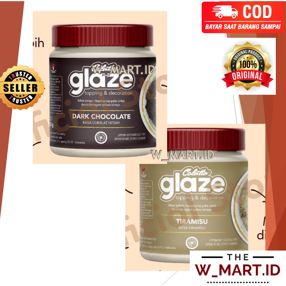 

COLATTA GLAZE TOPPING DARK CHOCOLATE TIRAMISU 250 GR