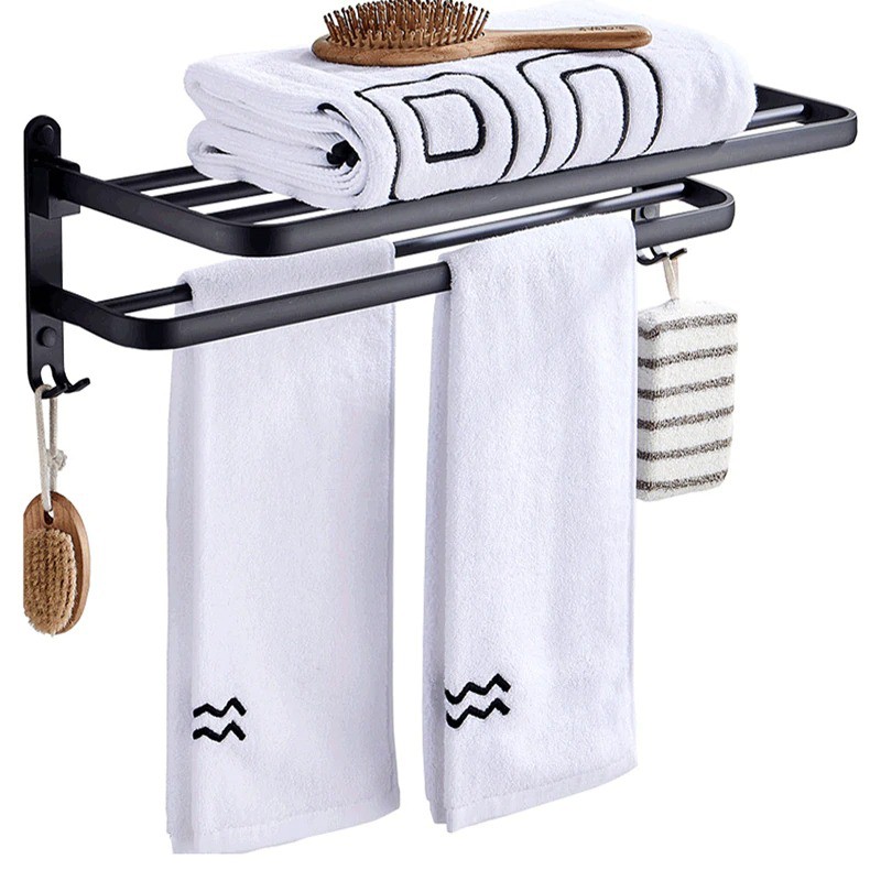 COD Rak Gantungan Handuk Kamar Mandi Bathroom Towel Holder Hook