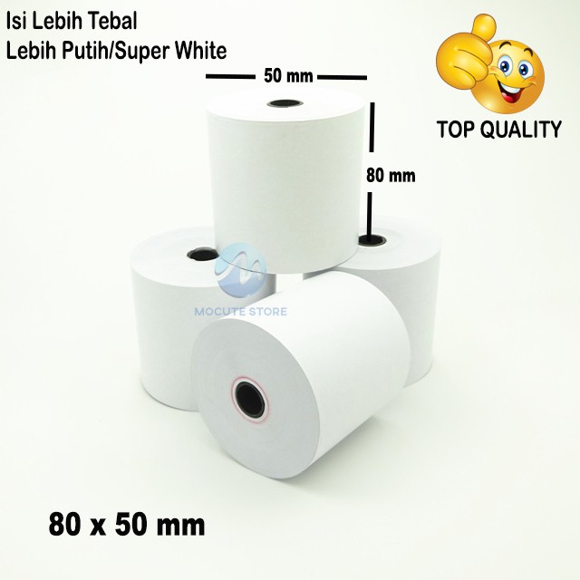 

< SMARTCOM > 80 x 50 mm Kertas Printer Thermal Satuan