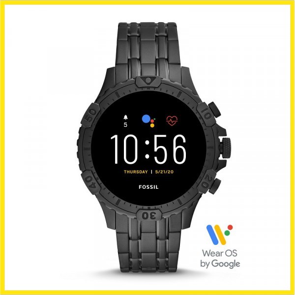JAM TANGAN FOSSIL SMARTWATCH  GEN 5 FTW4038 GARRET HR BLACK ORIGINAL