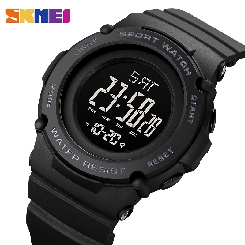 SKMEI 1957 Jam Tangan Pria Wanita Digital Chronograph Sport Watch Anti Air Tali Rubber WATCHKITE WKOS