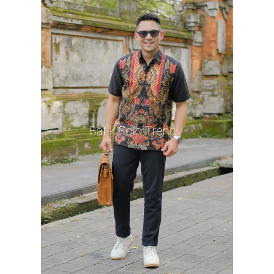 TRENDY 232 PENDEK KEMEJA BATIK LENGAN PENDEK KAIN HALUS MURAH