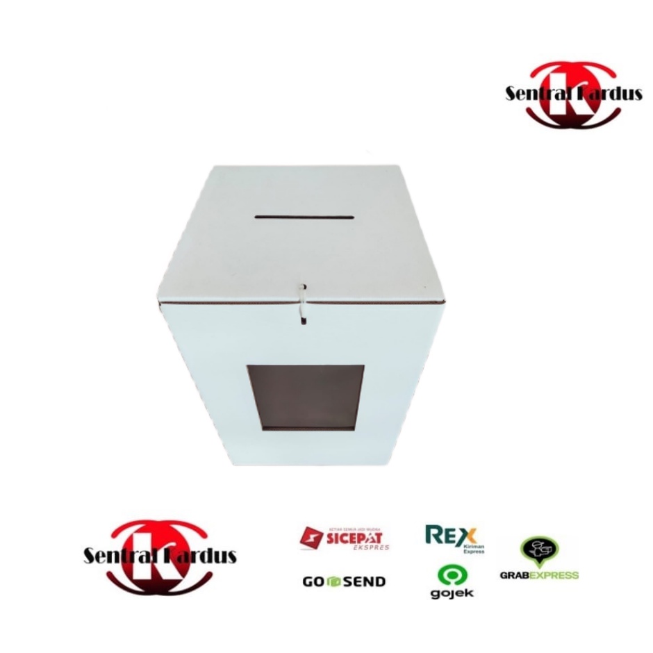 

iDk90 KARDUS BOX KOTAK SUARA PILPERS PILKADES BESAR 40X40X60cm DOUBLE WALL 5-6MM BAHAN WHITE