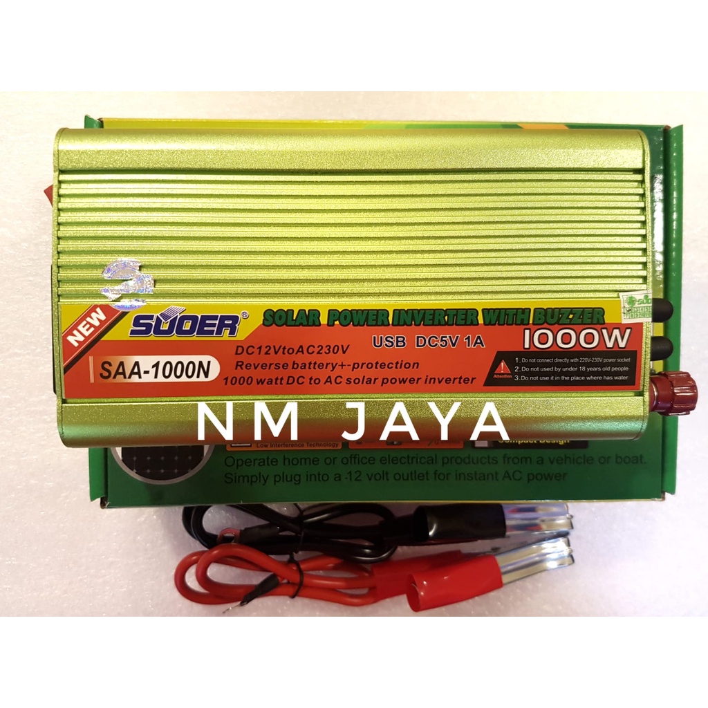 Power Inverter 1000 Watt 12V Suoer SAA 1000 Original