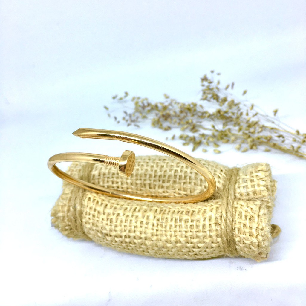 Gelang Emas Variasi Paku 375 8K