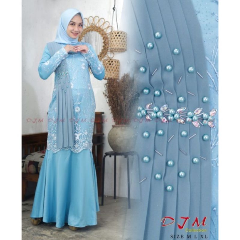 REALPICT !!! Gamis Modern Duyung  DJM / Gamis Pesta / Gamis Pesta Mewah / Kebaya Wisuda / Kebaya Modern / Kebaya Gamis