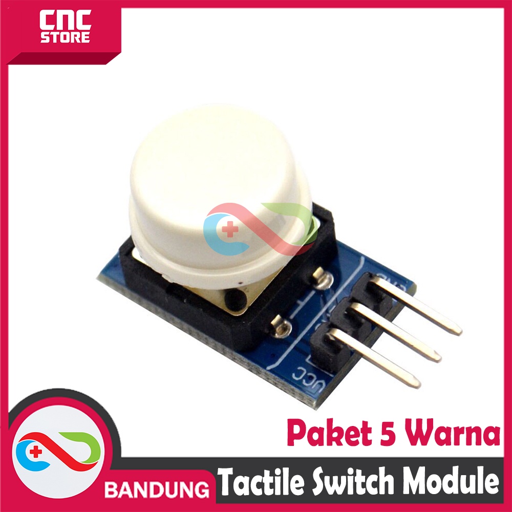 PAKET TACTILE SWITCH PUSH BUTTON MODULE 12x12MM 5 WARNA