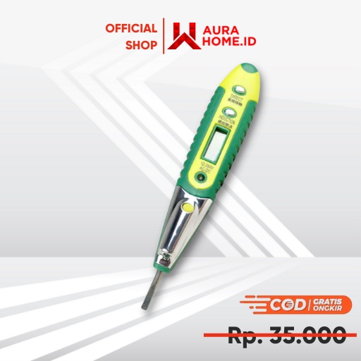 Tester Non Contact AC Voltage Alert Detector 12V-250V / Test Pen Tespen Dc Listrik Digital Cek Kabel