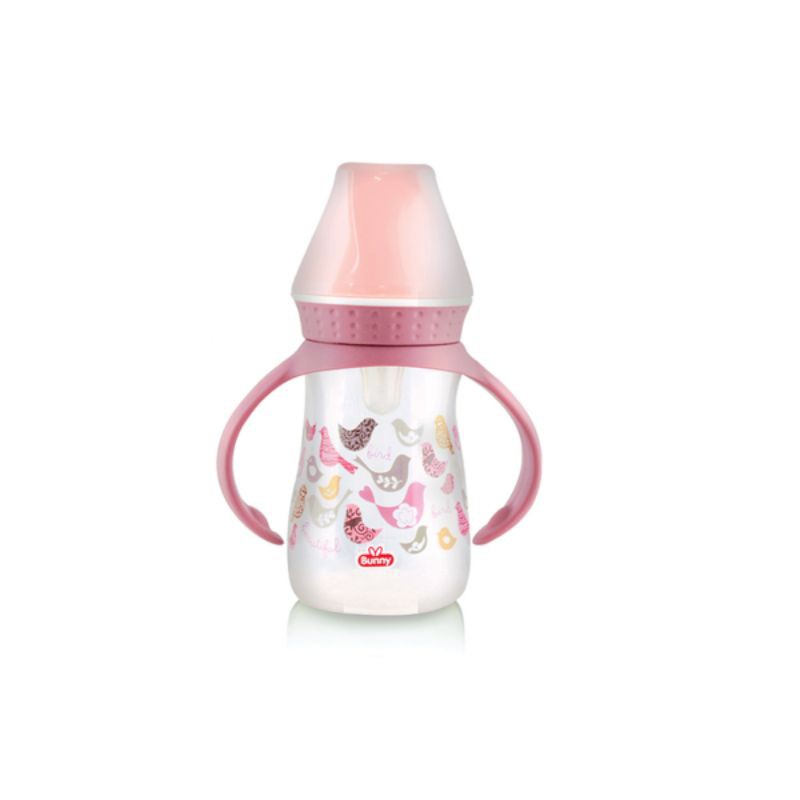 Lusty Bunny Botol Susu Square Hood Dengan Pegangan 125ml dan 250ml Botol Susu Lusty Bunny
