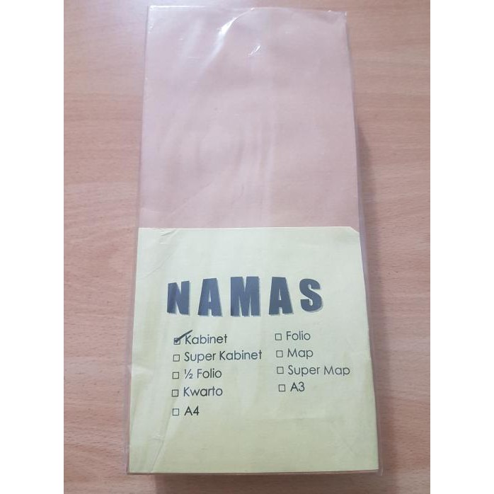 

Amplop coklat gaji / amplop coklat kabinet Namas / Gand (per pack) PRODUK TERBATAS