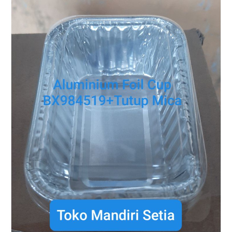 Jual Aluminium Foil Cup BX984519+Tutup Mica Indonesia