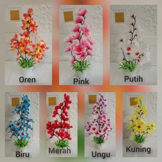 Image of (1KG 12 PCS) SAKURA LOKAL IMPORT POHON BUNGA SAKURA RIMBUN POHON BUNGA SAKURA ARTIFICIAL DEKORASI PLASTIK POHON BUNGA SAKURA IMPORT MURAH D8