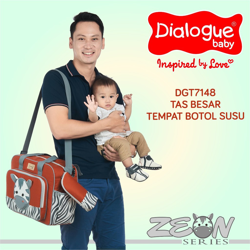 Dialogue Baby || Tas Bayi Besar + Tempat Botol Susu ZEON Series (( DGT-7148 ))