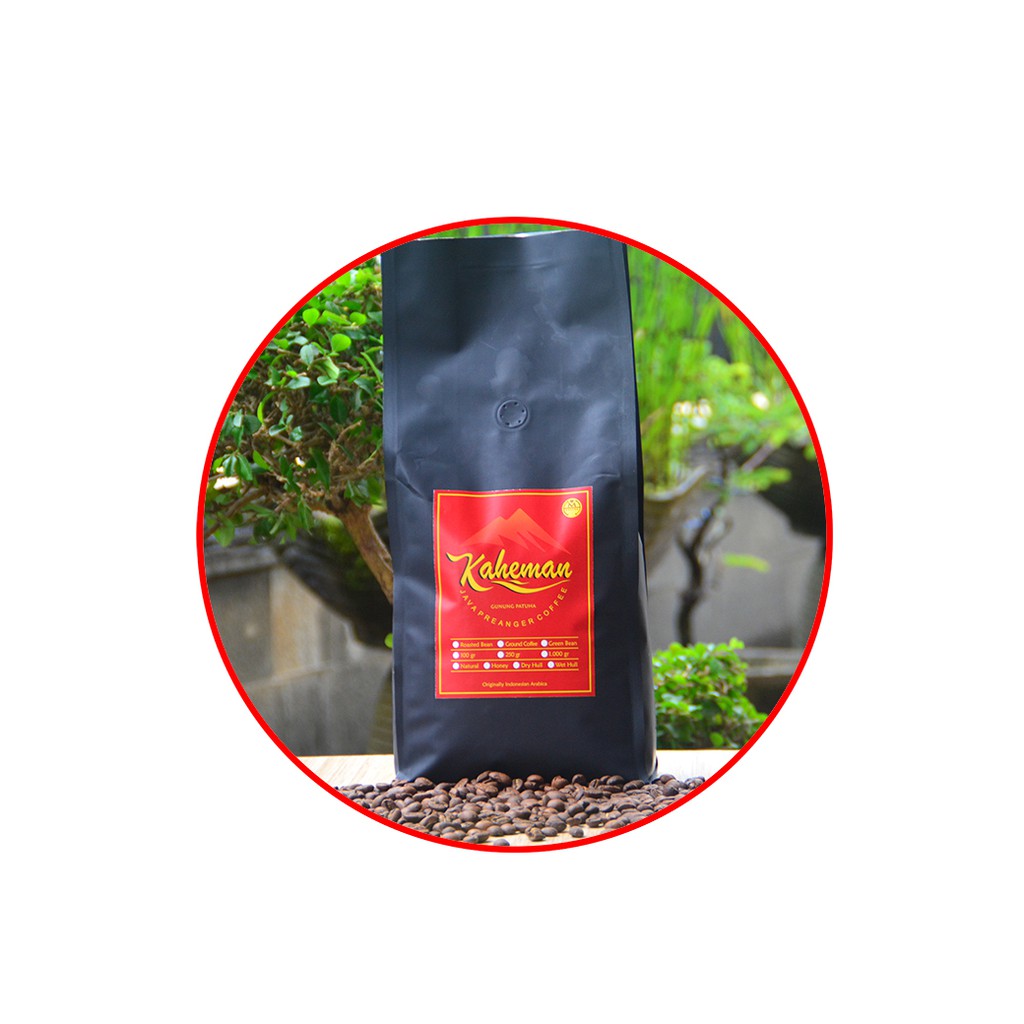 

KOPI ARABIKA KAHEMAN 1 KG (ROASTED BEAN NATURAL PROCESS) (Biji/Bubuk)