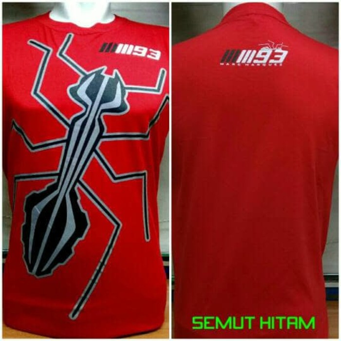 TERMUURAAH, BAJU DISTRO KAOS KEREN MOTOGP MM SEMUT HITAM .
