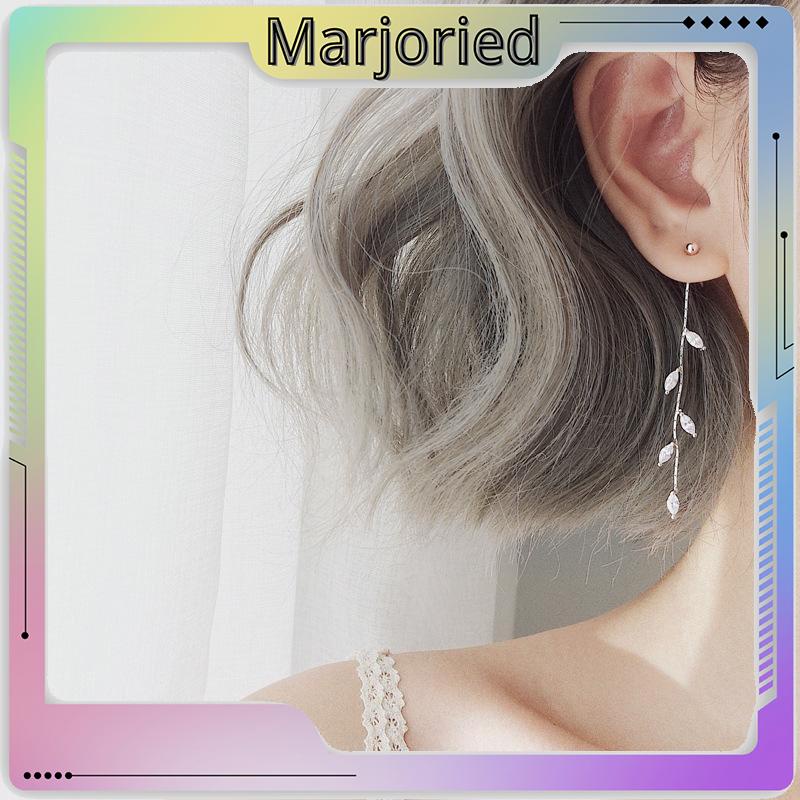 S925 Silver Willow Earrings Wanita Temperamen Anting Rumbai Panjang Sederhana-MJD