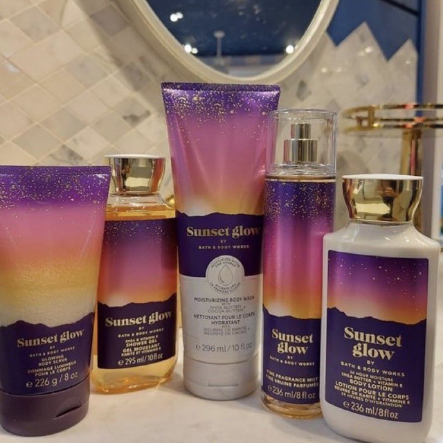 sunset glow body scrub