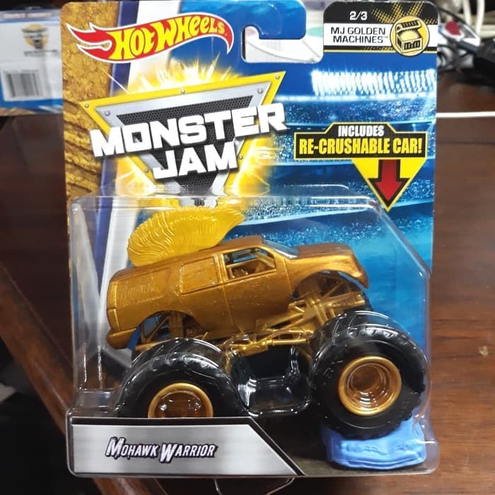 Hot Wheels MONSTER JAM MOHAWK WARRIOR Diecast Truck Off Road Ban Besar