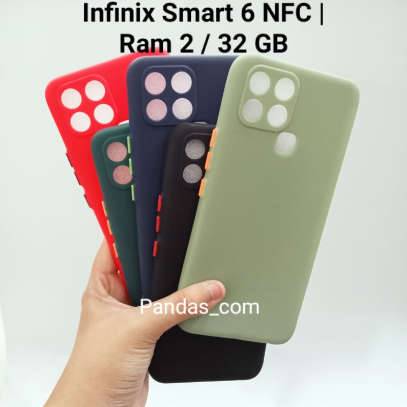Case Infinix Smart 6 NFC | Ram 2 / 32 GB, Smart 6 | Ram 3 / 64 GB Babycase + Pelindung Kamera, Makaron Full Color (PC)