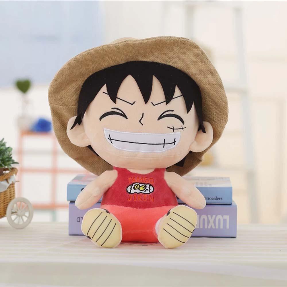 Needway Monkey D Luffy Lucu 25 cm Pet Cushion Boneka Mainan Anak Hadiah Mainan Mewah