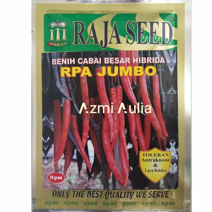 Benih Cabe Besar Hibrida RPA JUMBO - Bibit Cabai Merah Besar - Benih Cabe Merah- Bibit Cabai Merah