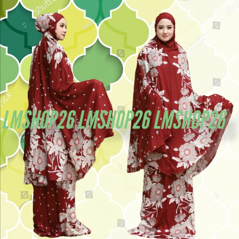 COD MUKENA BALI BATIK MOTIF BUNGA // MUKENA BALI DEWASA