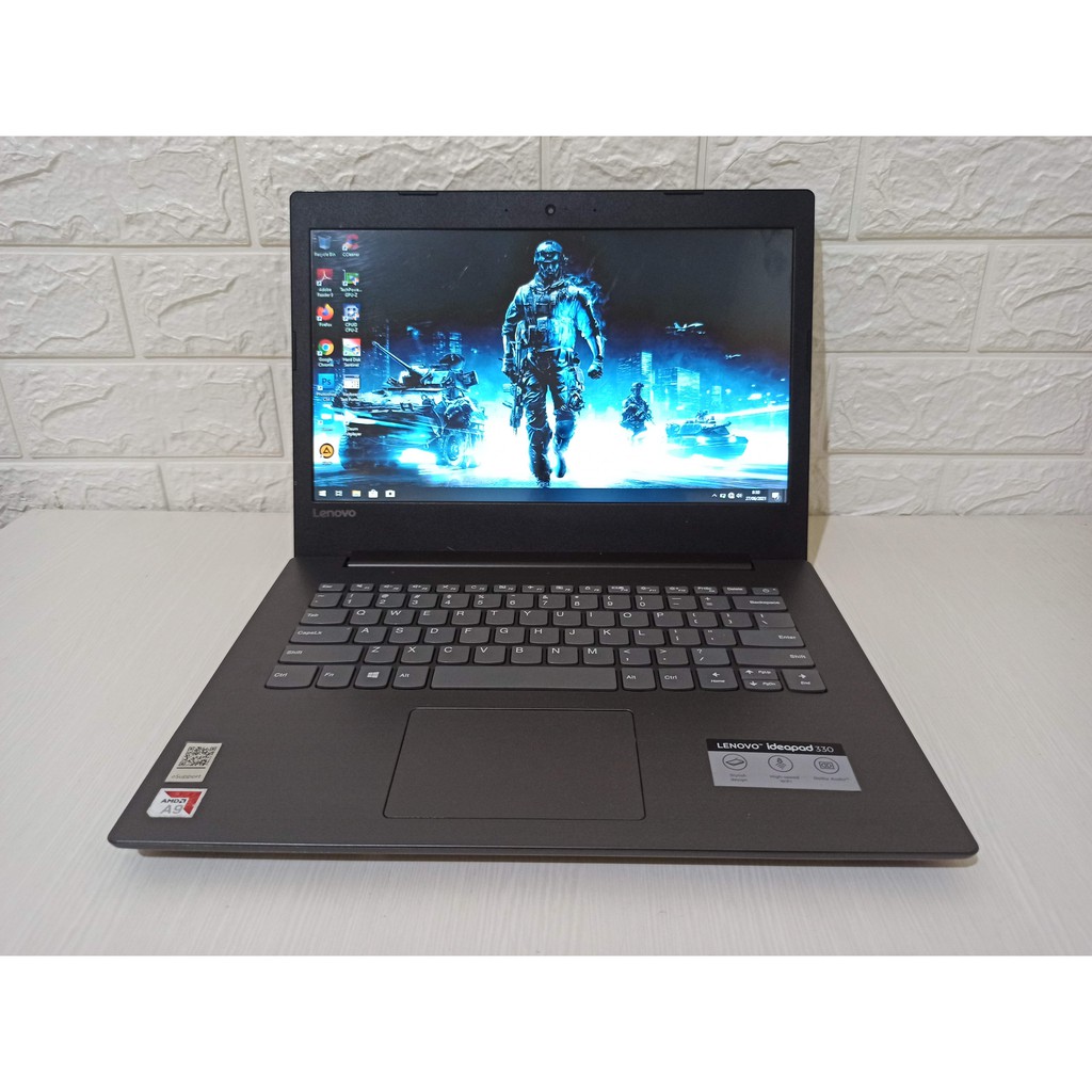 Lenovo Ideapad 330 AMD A9 Gen7 Dual VGA R5 + Radeon 530 Laptop Slim Gaming Desain setara core i3 i5
