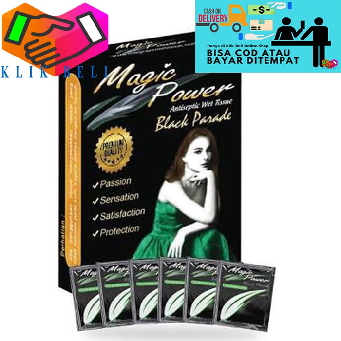 Tissue Magic Man Tisu Super Magic Man Power Black Parade - 6 Pcs