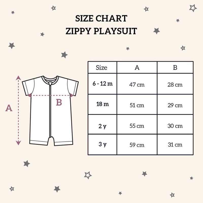 Agigu Wear - Zippy Playsuit by Little Palmerhaus 6M - 3Y, Jumsuit Bayi, Baju bayi, Jumper Baby-1