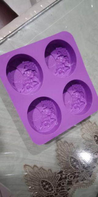 Whid Cetakan Sabun Handmade Diy Bentuk Kupu-kupu Lucu Bahan Silikon