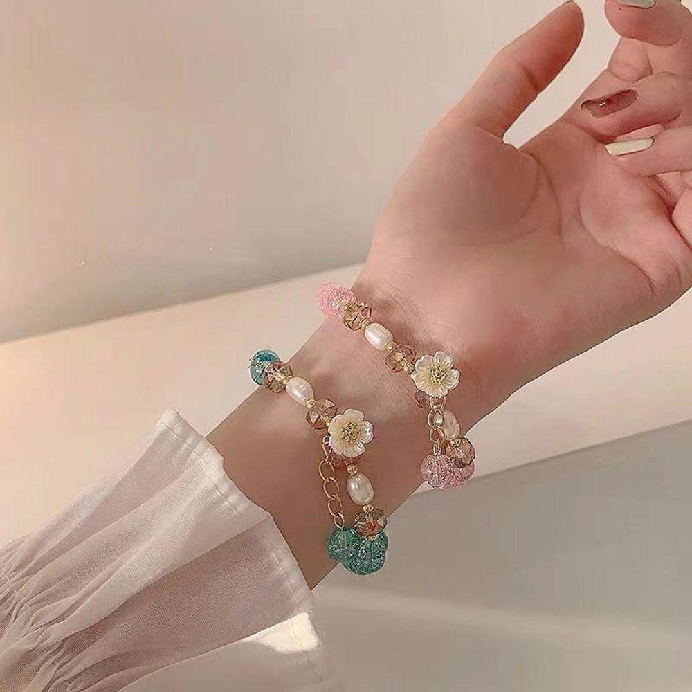 Mxbeauty Shell Bunga Gelang Elegan Indah Lucu Liontin Manis Baroque Fashion Perhiasan