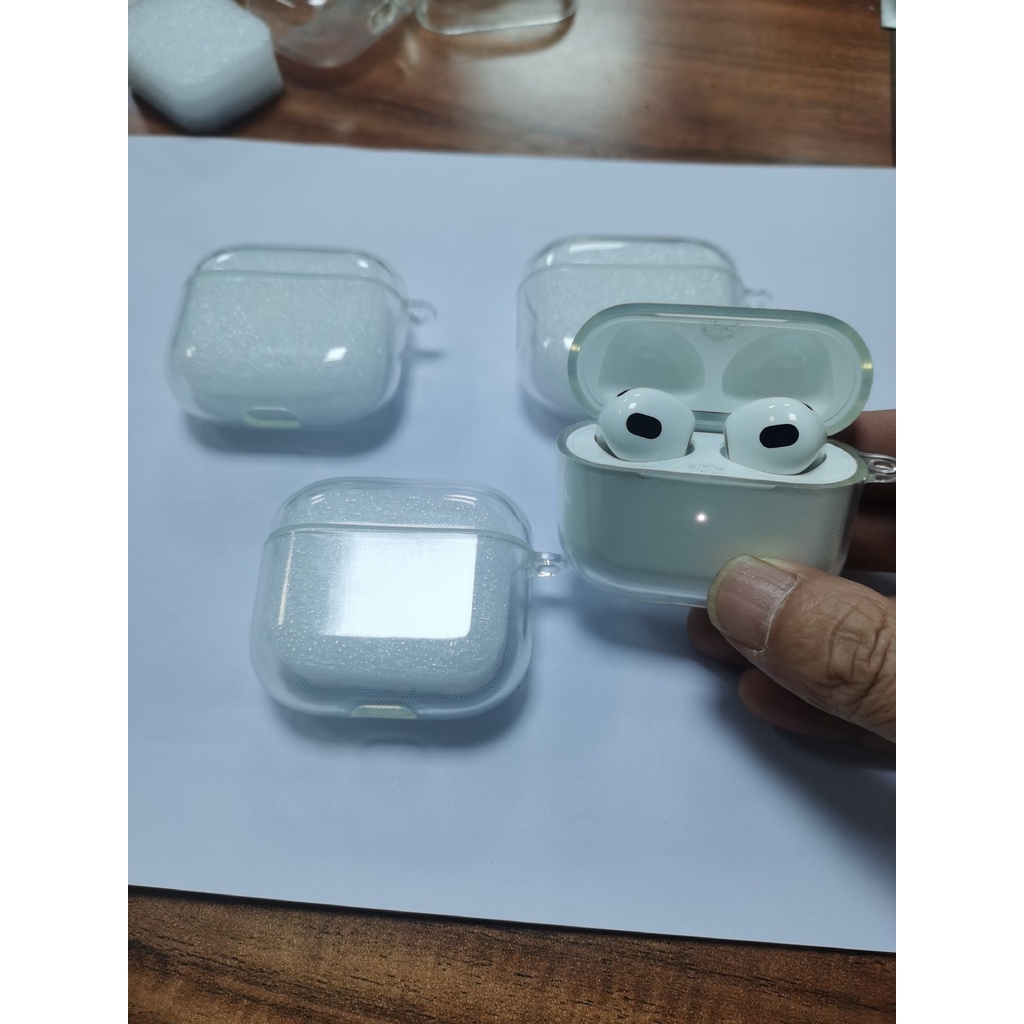 Case Kompatibel Untuk airpods pro headset bluetooth TPU Transparan Pelindung Lengan