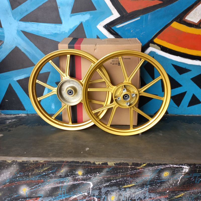 Velg vrossi Gp wheel Noz Gold buat MX lama,Rx king,Jupi Z,Z1,F1zr