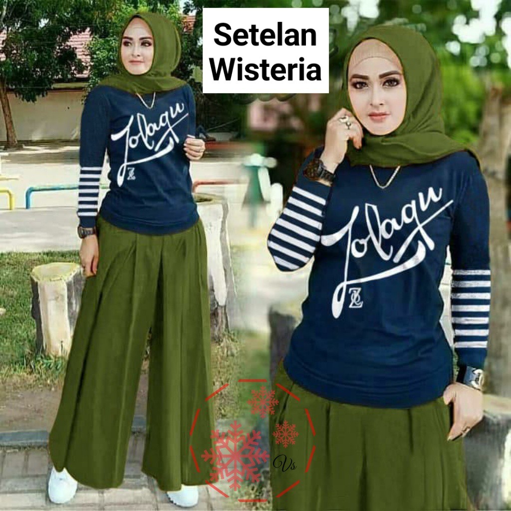 SET KULOT WISTERIA ZLQ vV / SETELAN KULOT WANITA ZLQ NEW